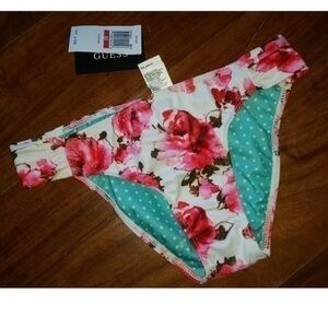 NWT Guess Floral Bikini Bathing Suit Bottom XS‎